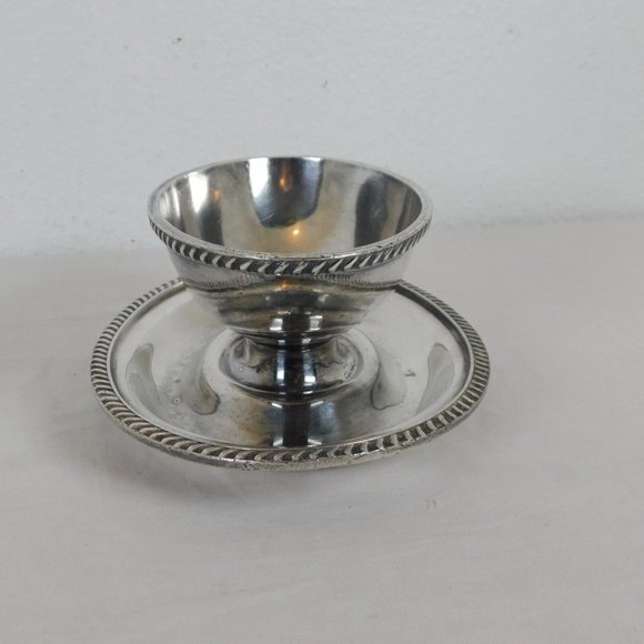 Reed Barton 3000 Silver Plate Soldered Gravy Sauce Boat Underplate VINTAGE FLAW - Picture 5 of 7